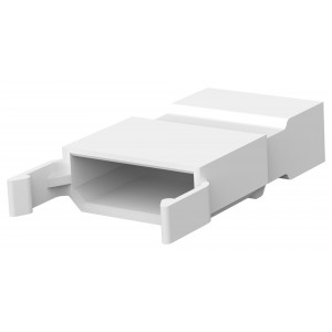 925475-1, Корпус разъема вилка 3 контакт(-ов) 5мм прямой монтаж на кабель белый картон