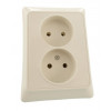 Розетка 2х2К 16AX Слоновая кость 782142