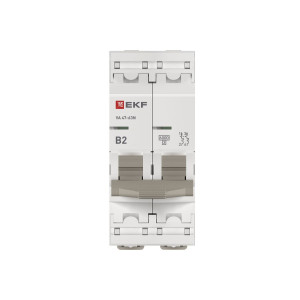 Автоматический выключатель ВА 47-63N 2P 2А (B) 6кА PROXIMA EKF M636202B