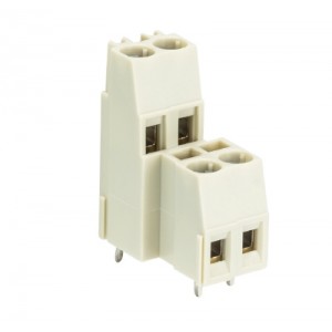 Клемма Wiecon 8291 E / 2 / 4, Клемма, 2 этажа, горизонтальный подвод кабеля, на плату, шаг: 5.08 мм, 4 полюса, фиксация провода винтовая, исполнение: с маркировкой, 300V, 16А, цвет: серый