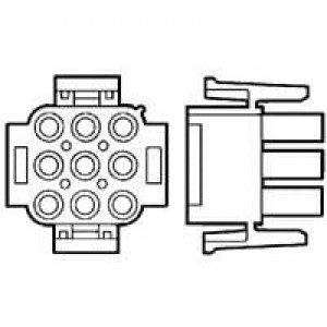 2-480708-0, Штыревые и гнездовые соединители 12P PLUG HSG NAT