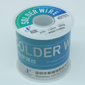 Припой 60/40 ROL1 2% флюса 1,2мм 500гр, Припой трубчатый ПОС-60 с галогеносодержащим неактивным флюсом ROL1, d 1,2мм, 500 г