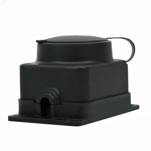 Колодка MultiSet 1х розетка 2К+З 16А/250В IP44 каучуковая черн. SE MST4003BK