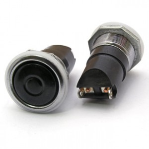 К2-1 Ф20 ЧЕРНЫЙ (АНАЛОГ), Кнопочный переключатель К2-1, диаметр 20, черный (аналог)