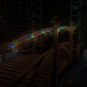 Гирлянда садовая на солнечной батарее 10 LED ламп Большие Шары, мультицвет Solar, 1/8 GS035