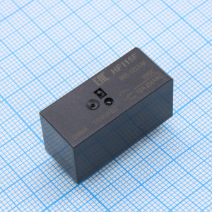 HF115F/005-1ZS1AF, Реле силовое катушка 5В, 12А одна группа на переключение 1Form C
