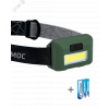 Фонарь налобный 3Вт COB LED 3xAAA (R03) корпус ABS-пластик регулируемый эласт. ремешок KOC520B