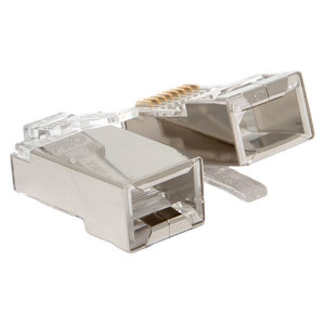 Коннектор RJ-45 TERACOM PRO экранированный 8P8C 30мкд Cat.6 (упак.20шт) [Коннектор RJ-45 TERACOM PRO экран. 8P8C]