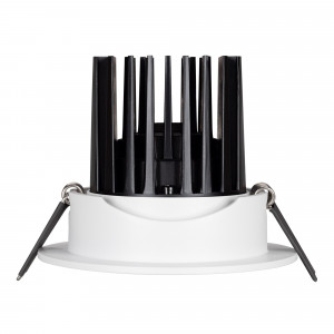 Светильник MS-ATOLL-BUILT-TURN-R94-10W Warm3000 (WH, 60 deg, 230V) 044603, Встраиваемый поворотный светильник даунлайт. Мощность 10 Вт, св. поток 750 лм, 75 лм/Вт, теплый 3000 K, CRI>90, угол 60°, напряжение питания 230 В. Белый круглый корпус из алюминия, экран PMMA, степень защиты IP54. Размер: диаметр 94 мм, высота 80 мм. Мон