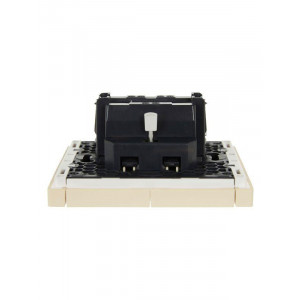 FORTE&PIANO Выключатель 2-клавишный 10А FP405 ваниль IEK FP-V20-0-10-1-K10