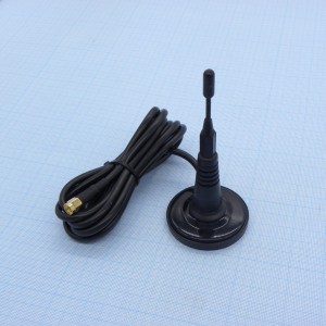 ANT GSM ANTEY 905 SMA, GSM 900/1800; 50Ом; 5,0 дБ; КСВ 1,9:1; магнитная база 50мм; длина кабеля 2м; ветровая нагрузка: 200км/ч; SMA-M-разъем