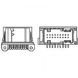 D38999/26FE26SN, Круговой мил / технические характеристики соединителя DTS 26C 26#20 SKT P LUG