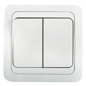 Выключатель 2-кл. СП Classico 2023 10А IP20 бел. ASD / 4680005959860