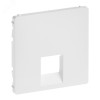 Valena LIFE Лицевая панель для одиночных телефонных/информационных розеток Белая 755410