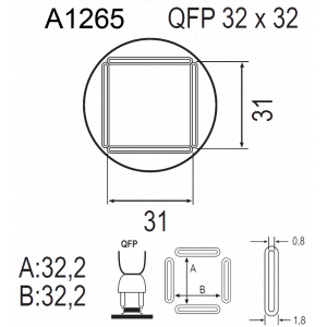 QUICK A1265, Насадка для термофена в паяльных станциях серий Quick 850, Quick 855, Quick 857, Quick 861, Quick 990