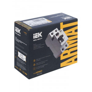 Выключатель дифференциального тока (УЗО) 2п 25А 30мА тип A ВДТ R10N ARMAT AR-R10N-2-025A030