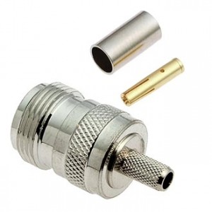 N-C58J, Разъем высокочастотный, гнездо N обжим на кабель RG58