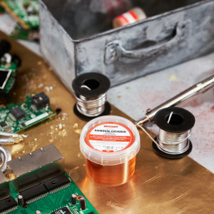 Канифоль  сосновая 100 гр. марка "А", Канифоль сосновая REXANT, флюс НЕЙТРАЛЬНЫЙ, марка А, 100 г, банка