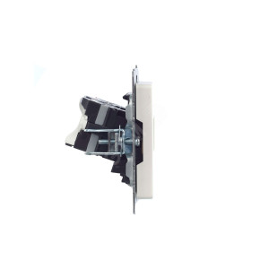 BRITE Розетка компьютерная двойная кат.5E RJ45 РК10-2-БрЖ жемчуг BR-K20-1-K36