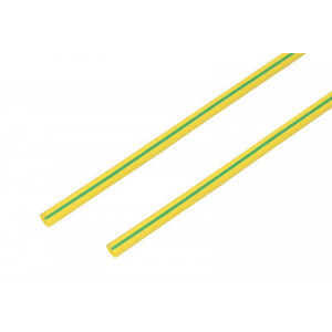 Трубка термоусадочная 6.0/3.0 1м желт./зел. 20-6007