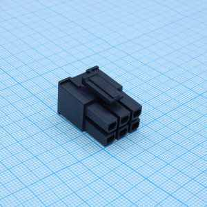 1700010106, Кожух разъема вилка 6 контакт(ов) 5.7мм обжим кабеля серия Mini-Fit Jrї пакет
