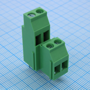 DG130A-5.0-04P-14-00A(H), Винтовой клеммный блок c рельефной обоймой, 4 контакта. Серия DG130A-5.0