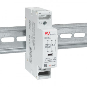 Контактор модульный КМ 20А 1NC+1NO 230VAC (1 мод.) AVERES EKF