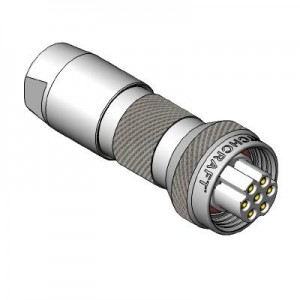 TS2C3F20C, Стандартный цилиндрический соединитель Cable End, 3 P Female, Cable Size C