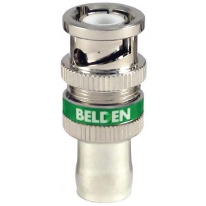 1694ABHDL, РЧ соединители / Коаксиальные соединители RG6 BNCHD 1P LC/PLN COMPRESN CONECTR GRN