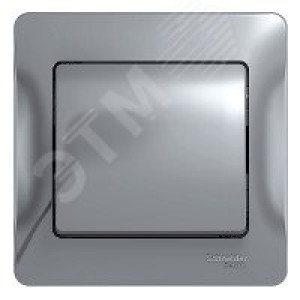 Выключатель 1-кл. СП Glossa 10А IP20 (сх. 1) 10AX в сборе алюм. SE GSL000312