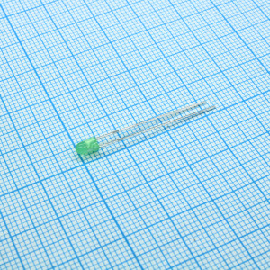 WP710A10GD, Светодиод 3мм/зеленый/568нм/10-25мкд/зелёный 50°