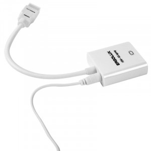 Переходник VGA-HDMI+AUX ELX-VA01P-HDMI комплект пластик пакет бел. 15297