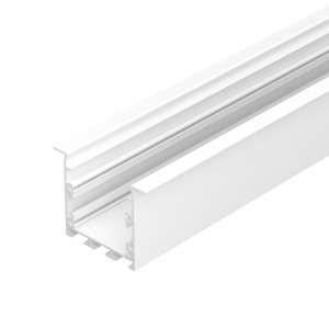 Профиль LINIA49-F-S-2500 WHITE 041877, Алюминиевый профиль для светодиодных лент и линеек. Цвет - белый RAL9003 (порошковая окраска). Габаритные размеры (LхWхH): 2500x46x35,5 мм, паз для установки 35 мм. Ширина площадки для ленты 26 мм.
