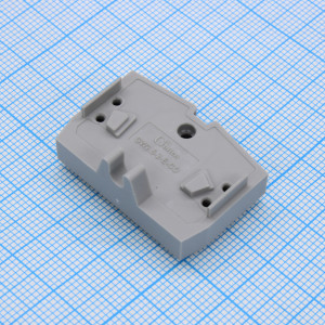 GW2.5-2-E-CO-GY, Проходная клемма, тип фиксации провода: пружинный,номинальное сечение: 2,5 мм кв.,  24А, 800V, ширина: 6  мм,  цвет:  серый, тип монтажа:монтажный фланец