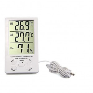 Термогигрометр TA-298 комнатно-уличный, Улица: -40°С~70°С , помещение:  0°С~50°С, точность: 0.1°С