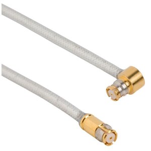 095-725-118-003, Соединения РЧ-кабелей SMP St Plg to SMP RA Plg 0.086 CfCbl 3in