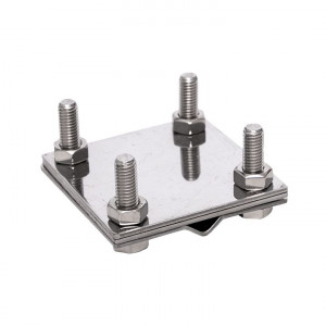 Зажим полоса 40 - прут 10 (3 пластины 70x70мм) Ni EKF PROxima lp-3101-ni