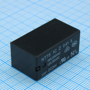 NT75-1CZ0.41 5 16 DC12V, Силовое реле постоянного тока 12В 16А; Конфиг: 1C