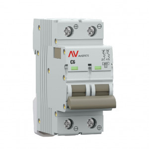 Выключатель автоматический AV-6 DC 2P 6A (C) 6kA EKF AVERES(кр.1шт)