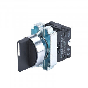 Переключатель NP2-BD25 2 полож. с фиксацией 1НЗ +1НО IP40 573981