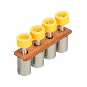 Соединительная перемычка IVB WKN16 - 4, Соединительная перемычка, 4 полюса, изолированная, винтовая, для клемм: WKI 16/U, цвет: желтый