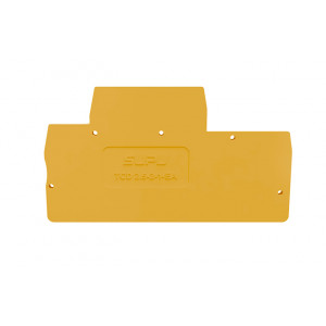 Торцевая крышка TCD2.5-2-1-OG-EA, Торцевая крышка, для клемм TCD2.5-2-1..., цвет: оранжевый