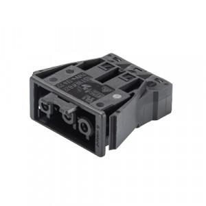 Розеточный разъем в панель GST18i3F B2 R V SW, Розеточный разъем в панель, 3 полюса, пружинная фиксация, толщина панели 0,5-1,5 мм номинальное напряжение: 250V, номинальный ток: 20A, цвет: черный, серия gesis GST18i3