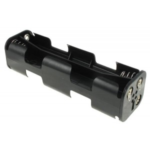 12BH382D-GR, Контакты, защелки, держатели и пружины для цилиндрических батарей 8 AA W/SOLDER TABS