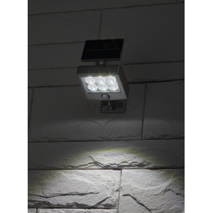 Прожектор садовый ERAFS048-08 6LED 150лм с датчиком движения солнечная батарея Б0044248