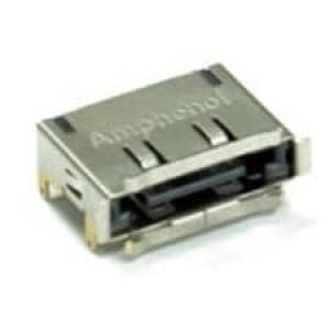 G091208300LF, Соединители для ввода/вывода 7P e-SATA 15u R/A Reversed Dip