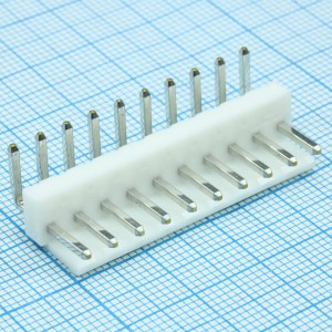 B10PS-VH(LF)(SN), Разъем типа провод-плата, 3.9 мм, 10 контакт(-ов), Штыревой Разъем, Серия VH монтаж в отверстие