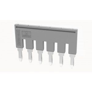 Соединительная перемычка DFB10-06P-11-00Z(H), Соединительная перемычка, 6 полюсов, изолированная, вилочная, для клемм: DS10, цвет: серый