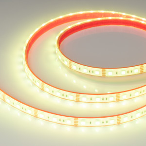 Лента герметичная RTW-PFS-B60-13mm 12V RGB (14.4 W/m, IP68, 5060, 5m) 033790, Светодиодная лента RTW-PFS-B60, герметичная IP68 (PFS-полная силиконовая экструзия). Светодиоды 5060, 60 шт/м (300 шт на 5 м), белая плата, ширина 13 мм, скотч 3M. Цвет RGB, угол 120°. Питание 12V, мощность 14.4 Вт/м (72 Вт на 5 м). Размеры 5000x13x5.5 мм