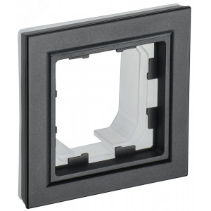 Рамка 1-м IP44 BRITE РУ-1-БрЧ-44 черн. BR-M12-44-K02